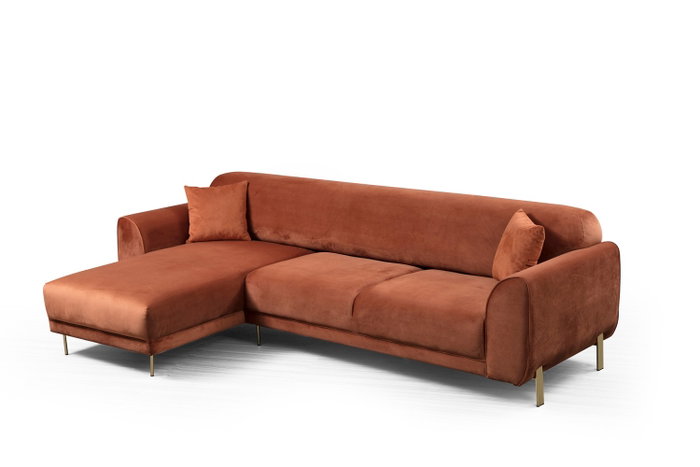 Atelier Del Sofa Sofá-Cama de Esquina Image Corner Left Cinnamon Atelier Del Sofa Sofá-Cama de Esquina Image Corner Left Cinnamon